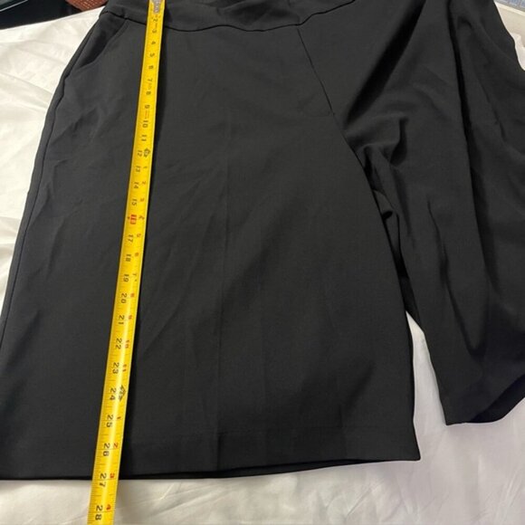 mack + liam High Rise Wide Leg Cropped Pants Culottes Black 2X - Picture 5 of 8